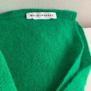 White + Warren Travel Wrap in gorgeous green